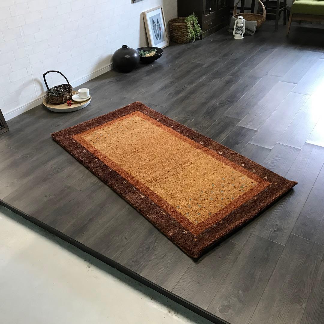 一点限り 76x141cm ギャッベ ギャベ ラグ ラグマット 玄関マット