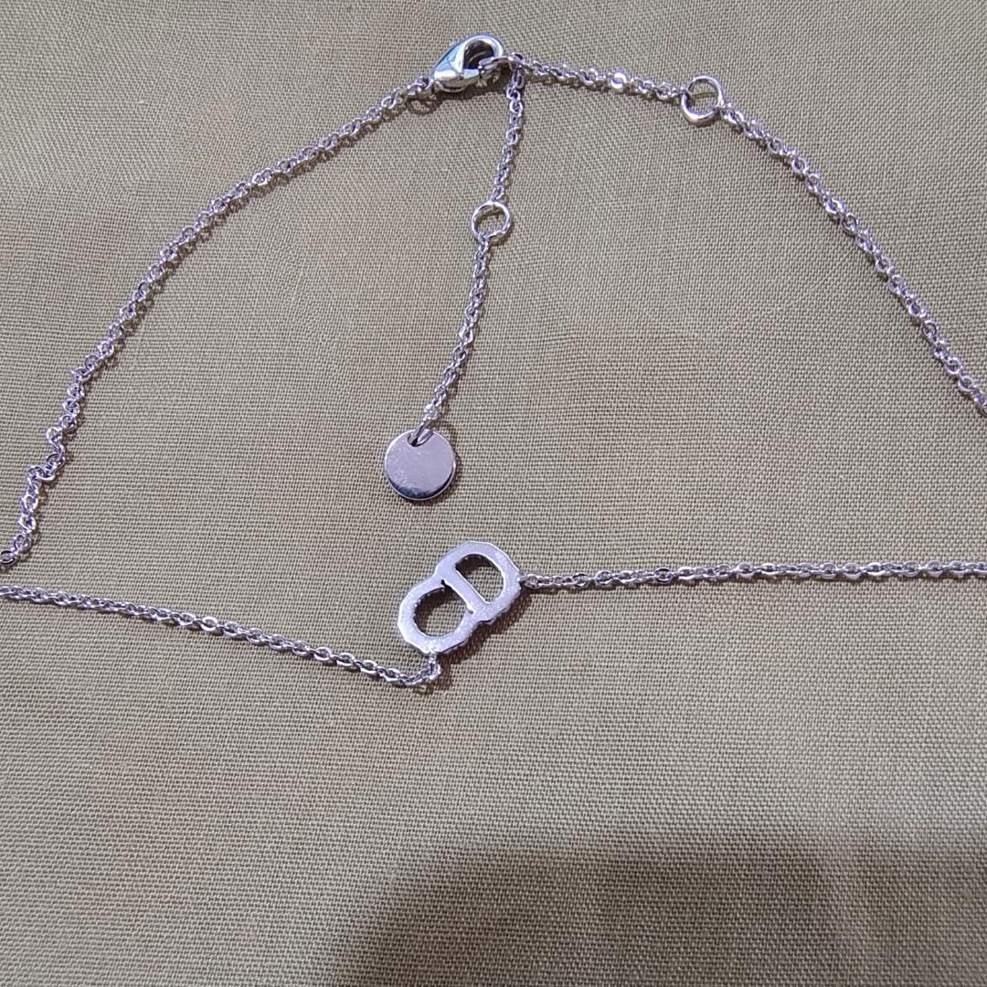 Diorネックレス　ネックレス CD ロゴ　シルバー