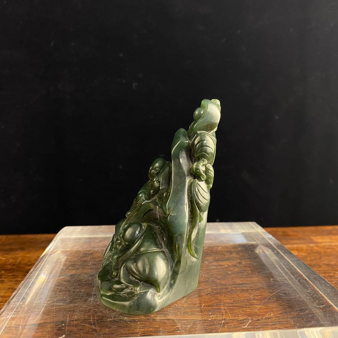 碧玉山子 中国古美術