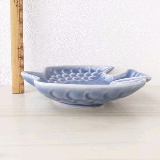 新品　美濃焼　Dinky　トリ 小皿　ブルー