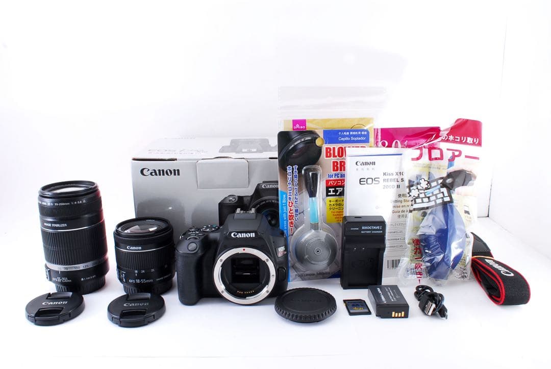 ☆キャノン☆canon kiss x10標準&望遠ダブルレンズセット