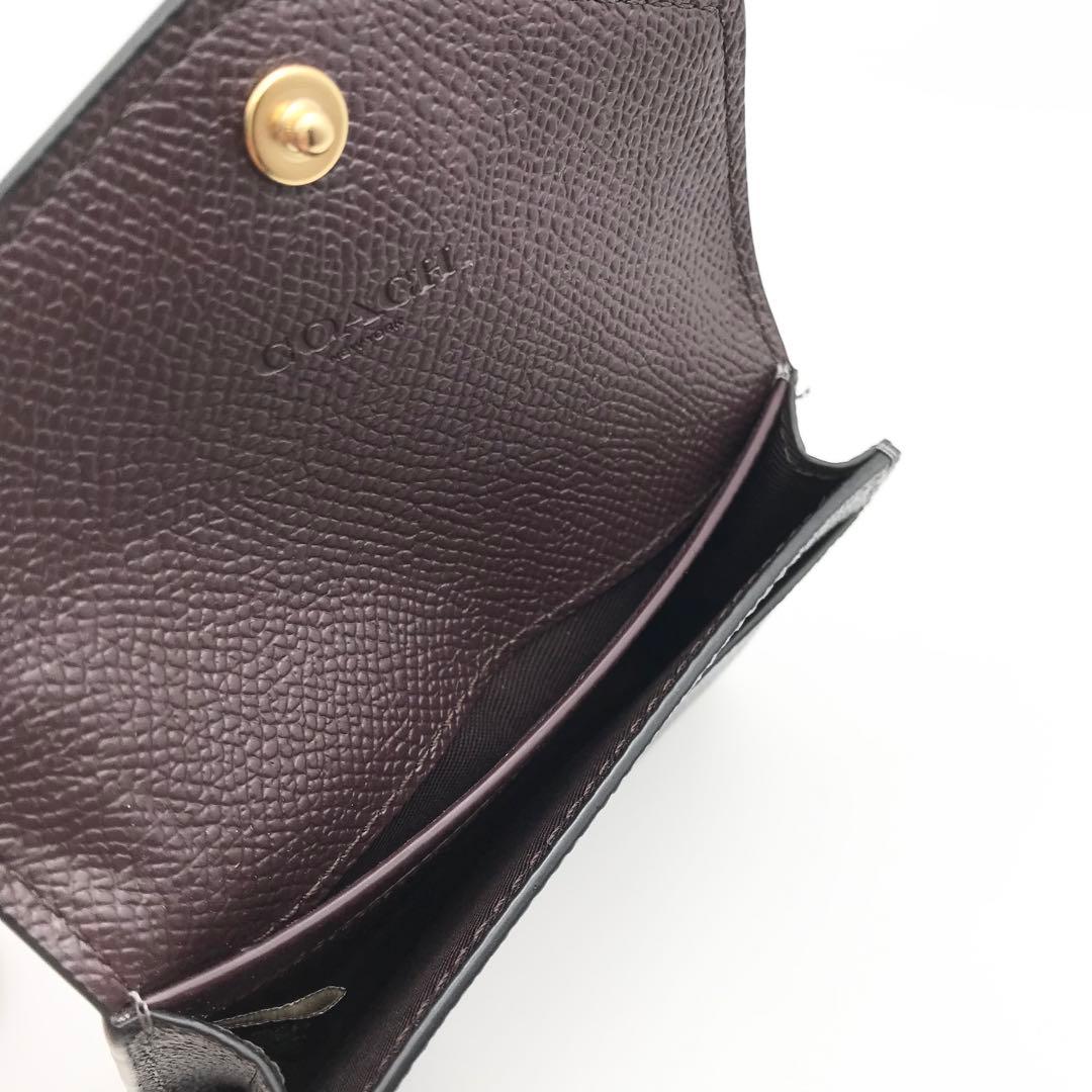 COACH 大人気！！ フラップ カードケース ブラック 名刺入れ 新品