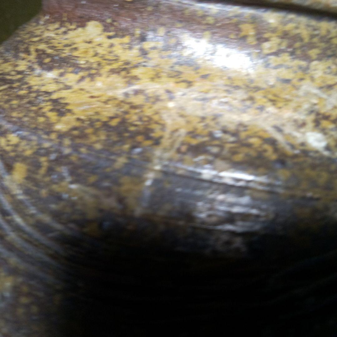 古備前室町時代波状紋茶壺