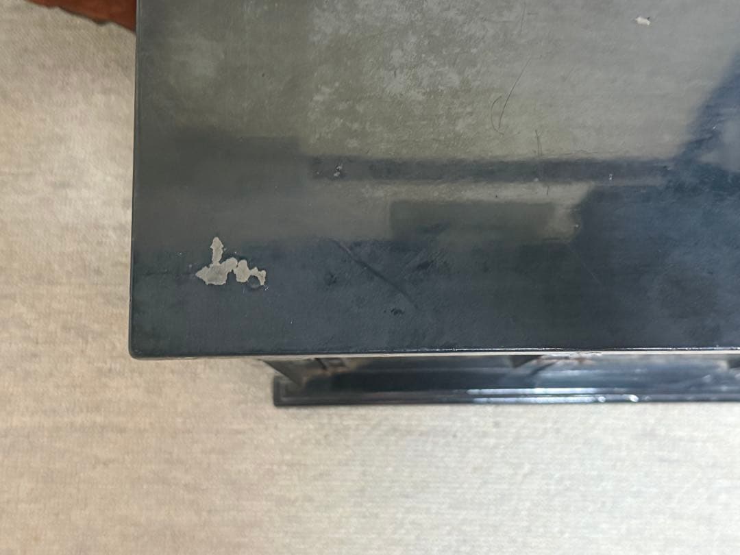 螺鈿付　山水人物図小箪笥　茶棚　送料込み260122