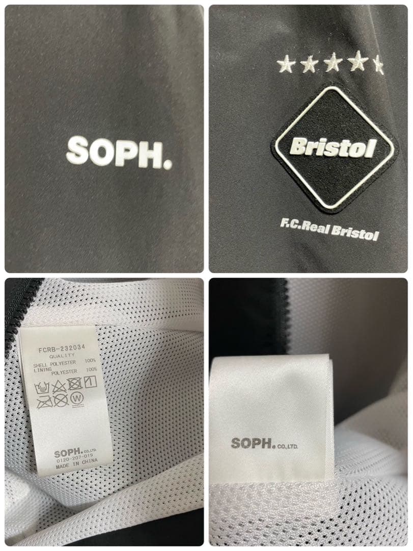 【未使用保管】F.C.R.B. ブリストル ゼブラ柄 ナイロンパーカー XL