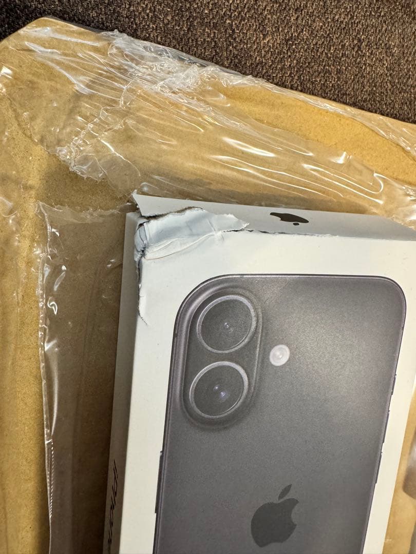 iPhone16 新品ブラック 残債なし simフリー※箱難あり