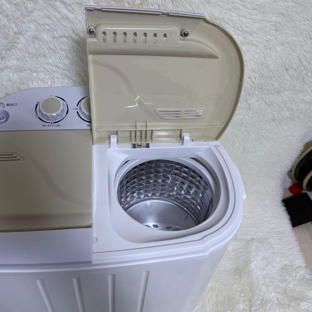 【✨️未使用品】 2025年製 ポータブル二槽式洗濯機　ホワイト