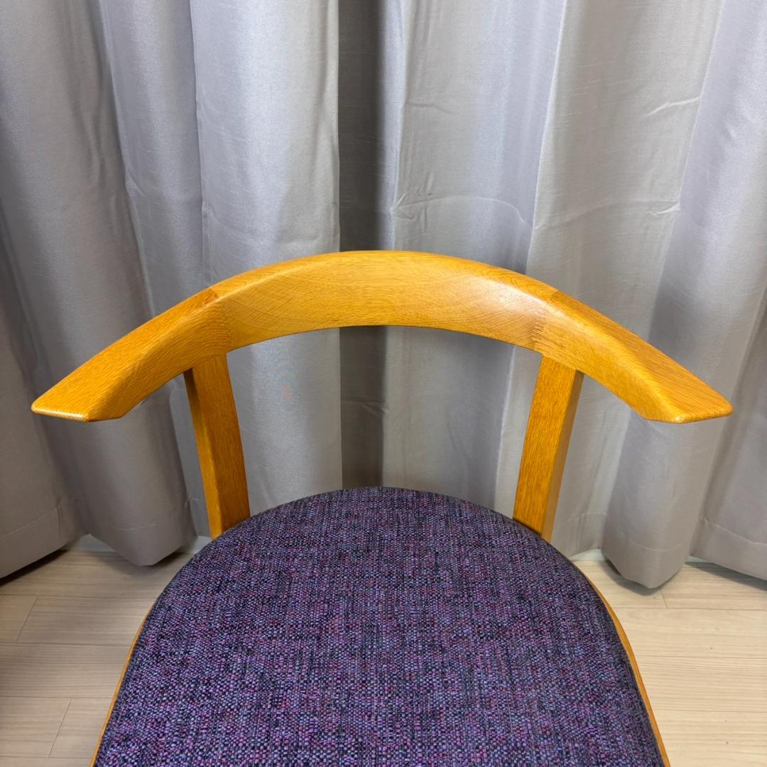 【美品】　カンディハウス ツイスト2 ダイニングチェア 紫