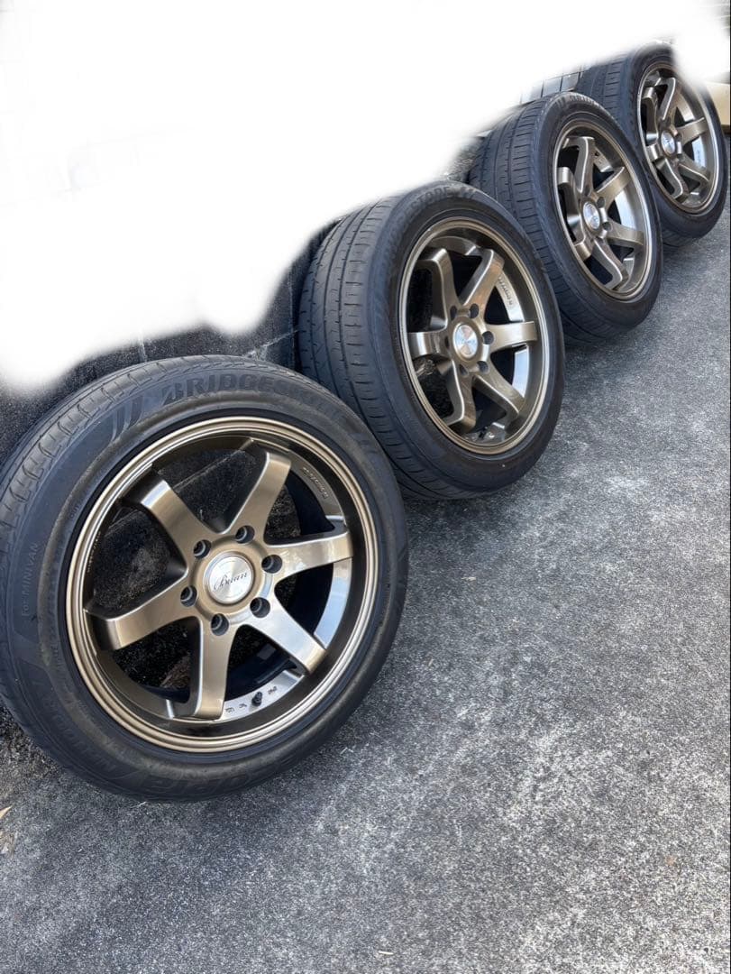 舞杏 BUAN KB RACING 18インチ ホイール ブロンズ　セット