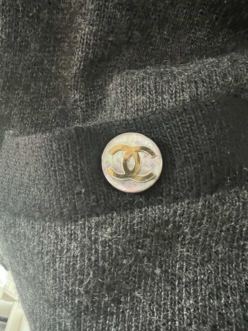 CHANEL カーディガン グレー・ブラック 長袖