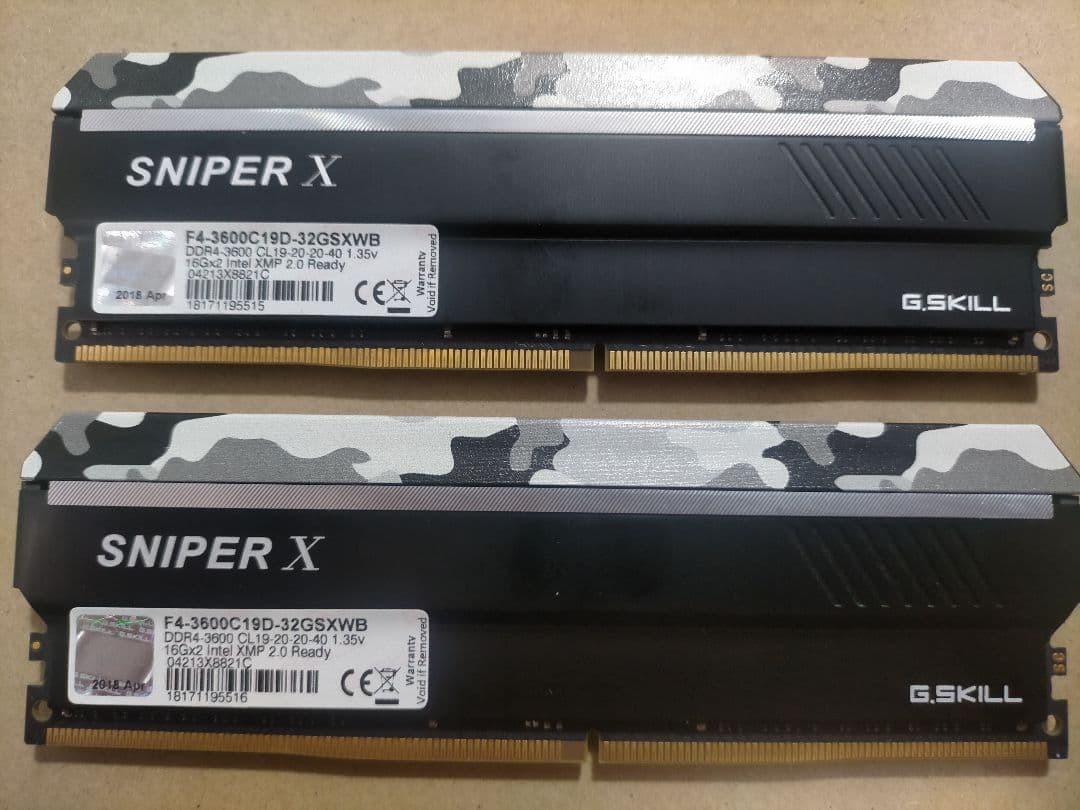 SNIPER X メモリ DDR4 3600MHz 32GB