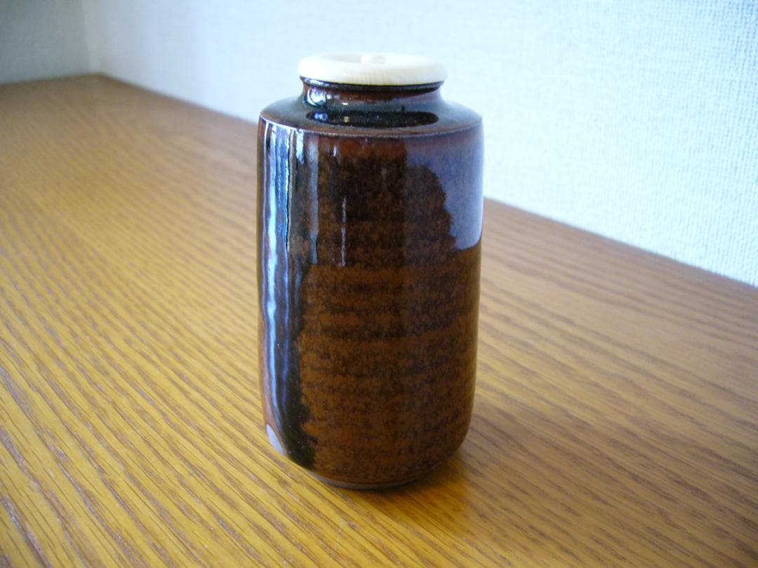 笹田有祥　茶入　出雲肩衝　茶道具　No.10