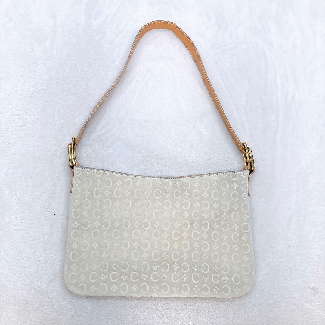 ✨綺麗✨CELINE セリーヌ ワンショルダーバッグ スエード Cロゴ レザー