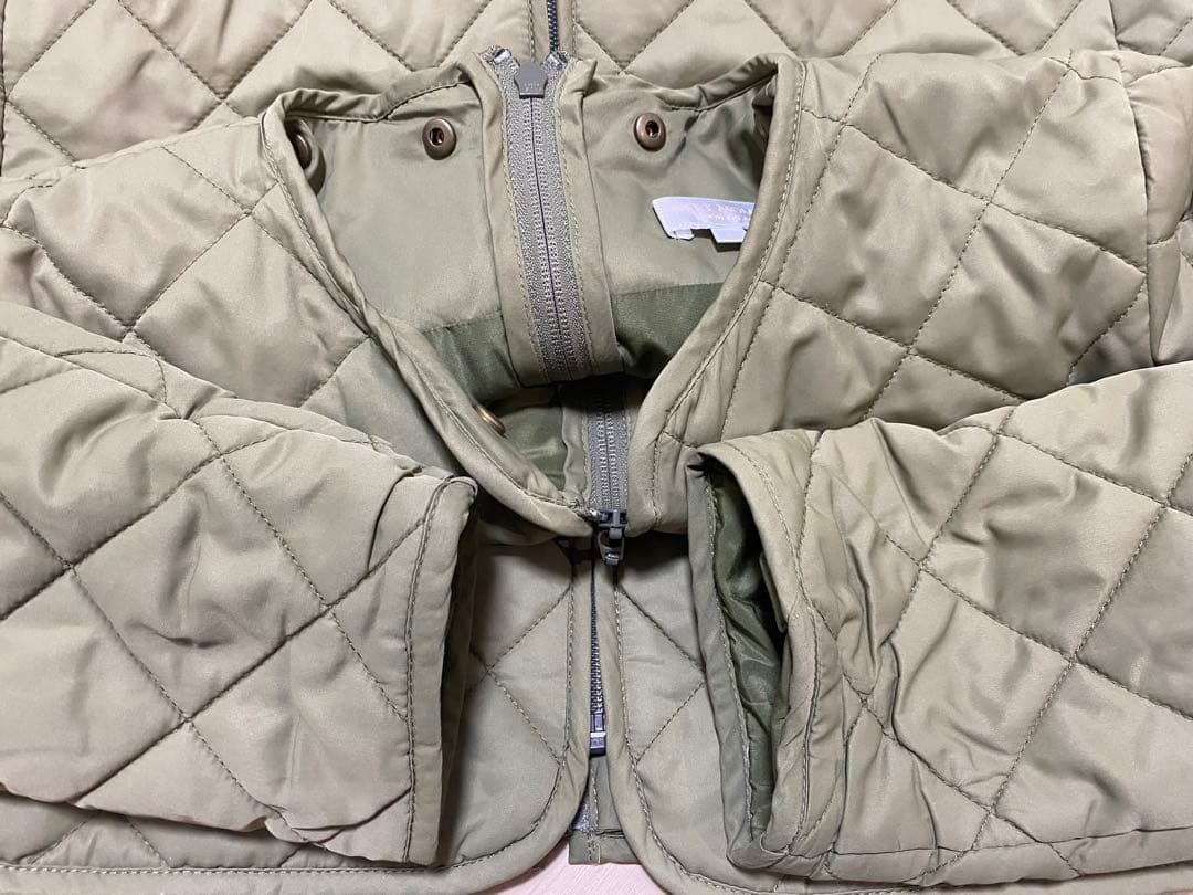 スウィートマミー キルティング ママコート 抱っこ おんぶ カーキ L