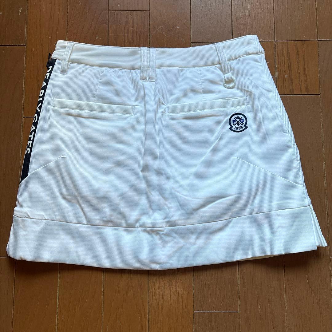 PEARLYGATES サイズ0 中綿スカート ホワイト白 パーリーゲイツ