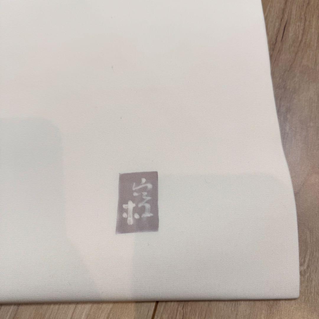 超美品　正絹　九寸　名古屋帯　着物　高久空木　白　赤　ピンク　蘭　374