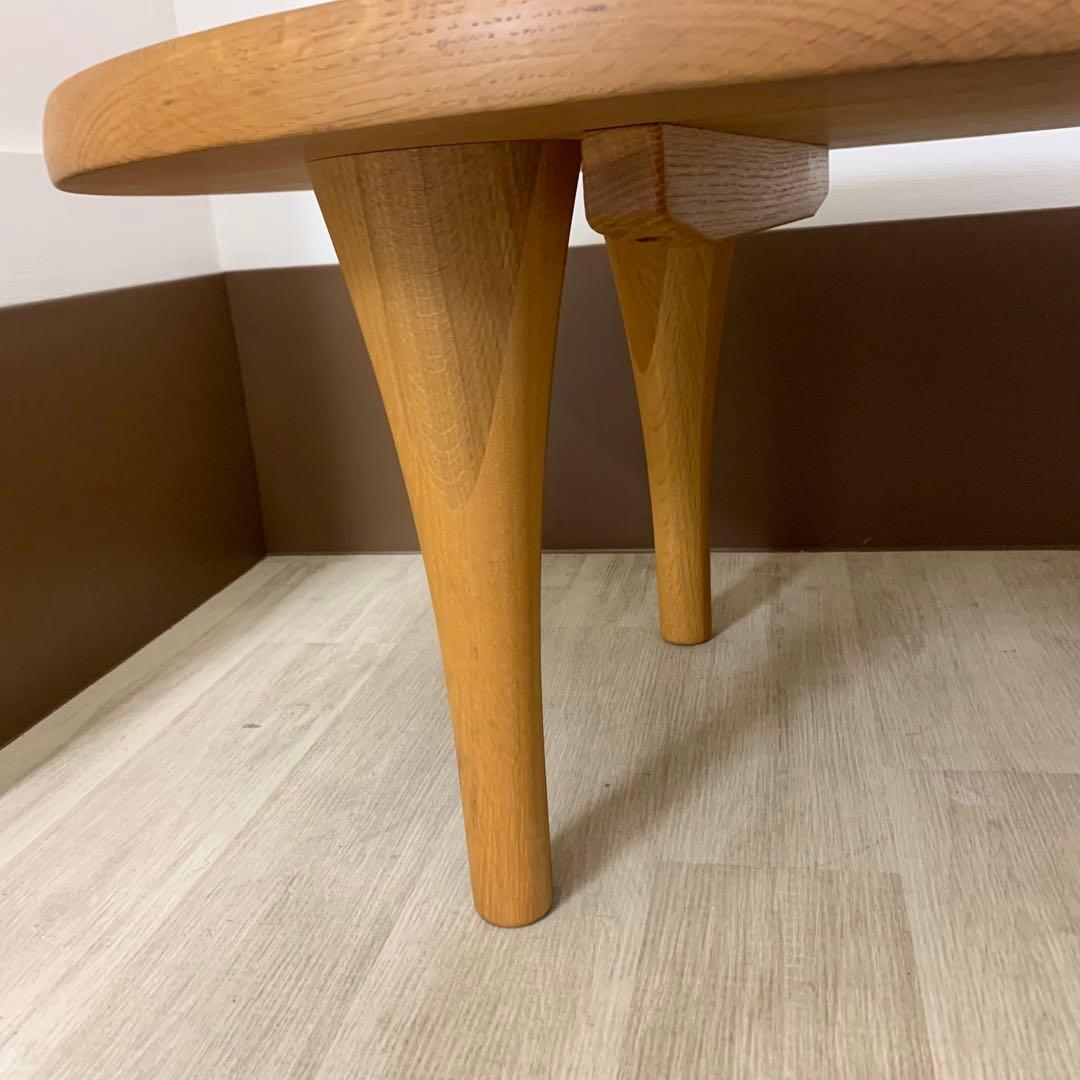 【美品】HIDA 飛騨産業 森のことば 豆型リビングテーブル センターテーブル