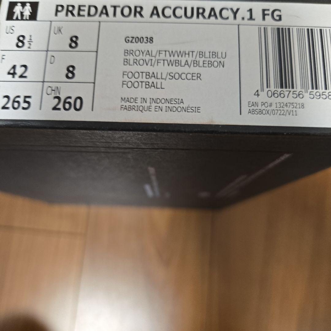 adidasプレデター アキュラシー.1 L FG 　26.5センチ‼️