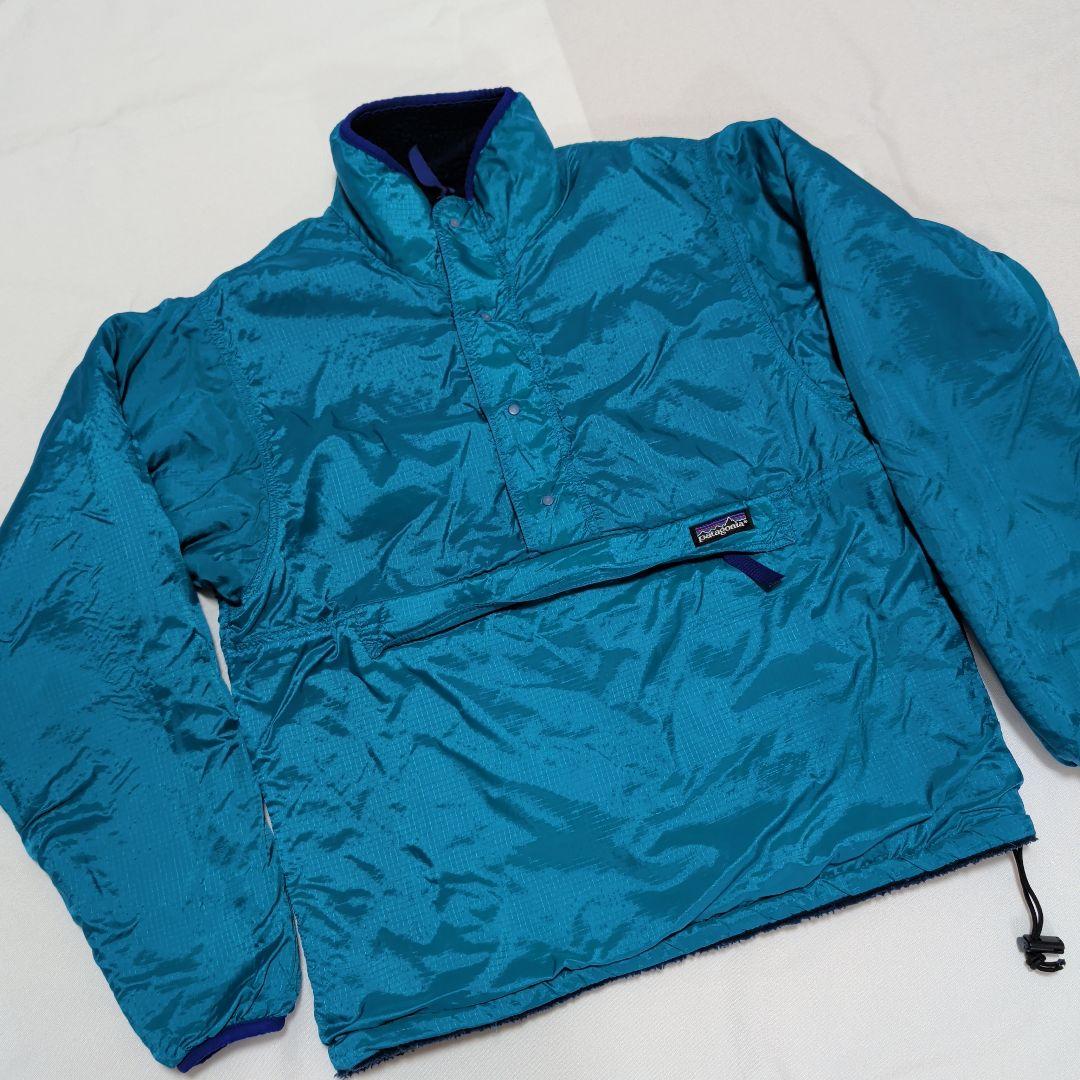 '92 パタゴニア パイルグリセードプルオーバー サファイア S USA製