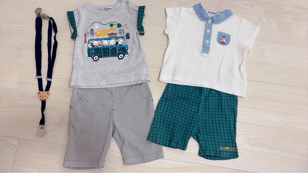 ファミリア 夏の5点セット 80 半袖・半ズボン