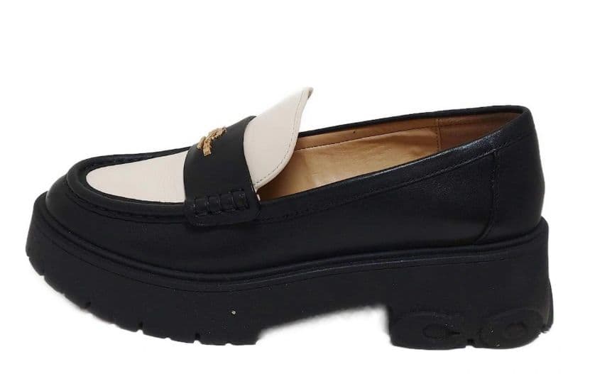 美品✨COACH（コーチ）厚底バイカラーローファー 23.5