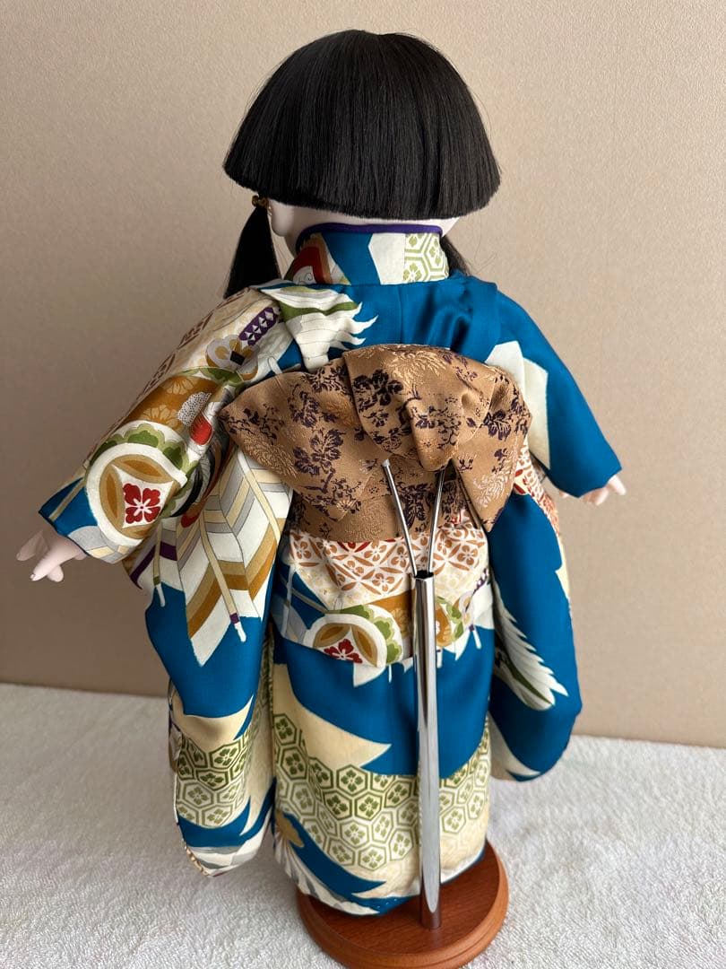 市松人形☆京人形細工司　伊東久重☆可愛い前掛け