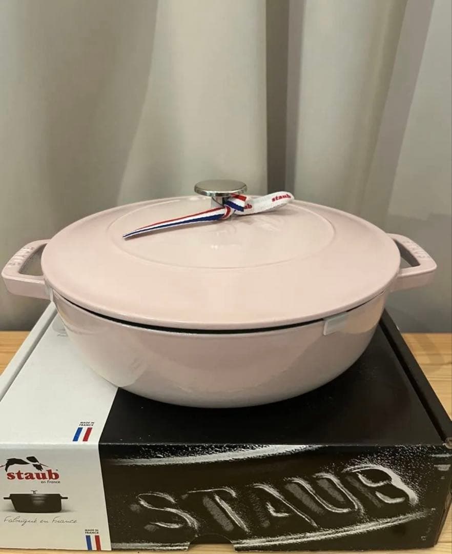 【新品】【正規店】staub ブレイザーソテーパン24cm　ソルベローズ