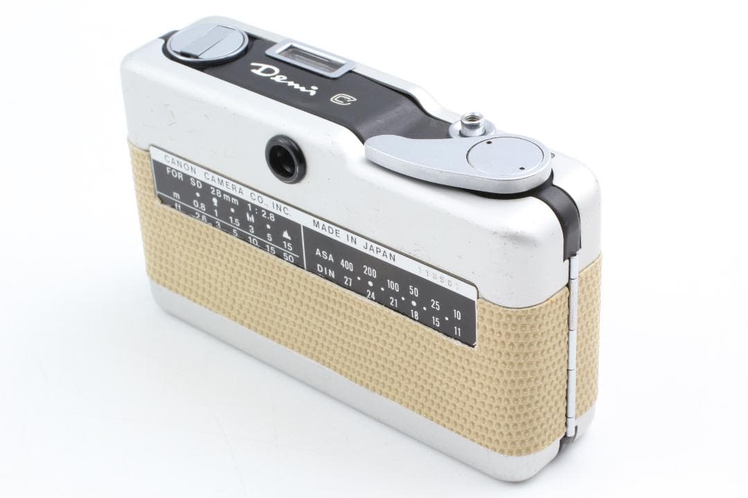 [美品整備済] ベージュ Canon Demi C 50 & 28mm 1139