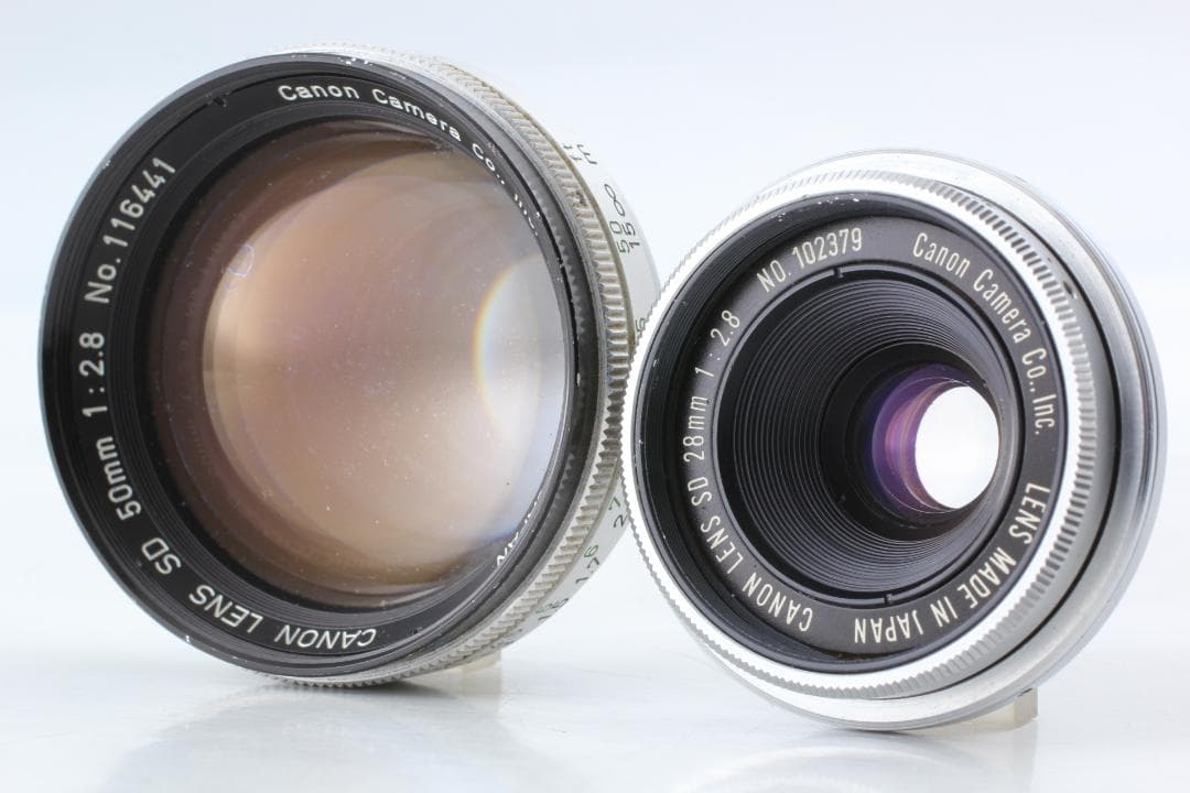 [美品整備済] ベージュ Canon Demi C 50 & 28mm 1139