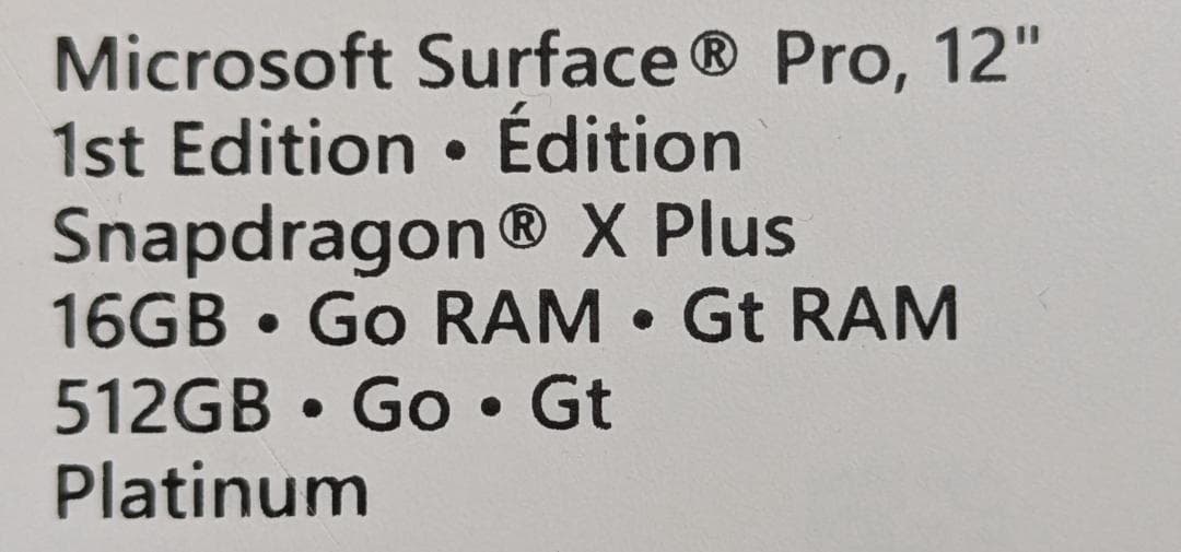 ★ほぼ新品・即発送★Microsoft最新SurfacePro12プラチナペン付