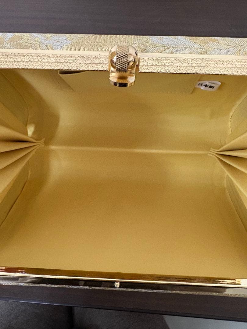 和装セット　バッグ　下駄　草履　ゴールド　着物　入学式　冠婚葬祭/C-0