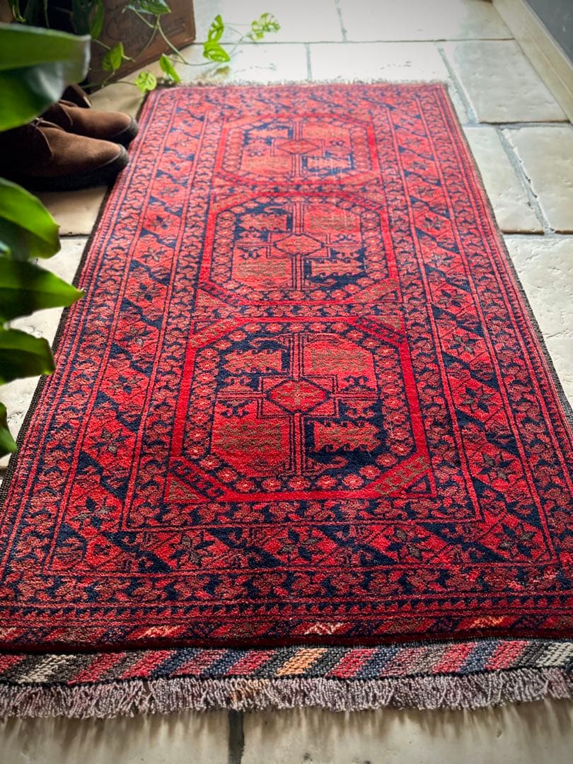 トライバルラグ　ヴィンテージラグ　アフガン　トルクメン　エルサリ　プリミティブ