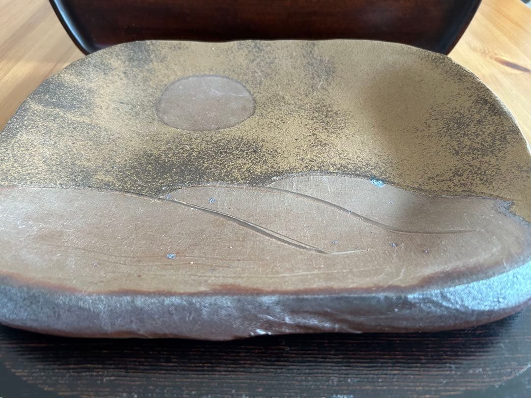 備前　吉本 正 四方皿（飾り皿）