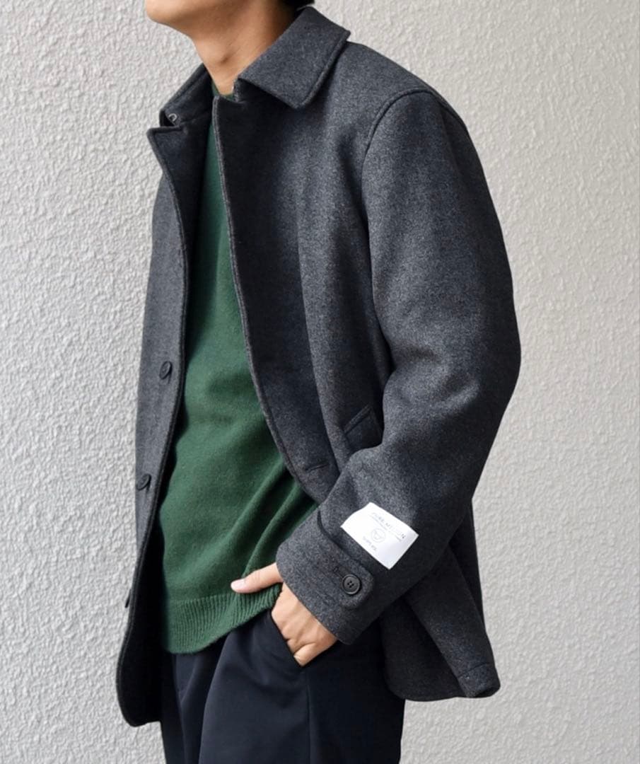 s*9様 SHIPS any: PURE WOOL MELTON シングル Pコ