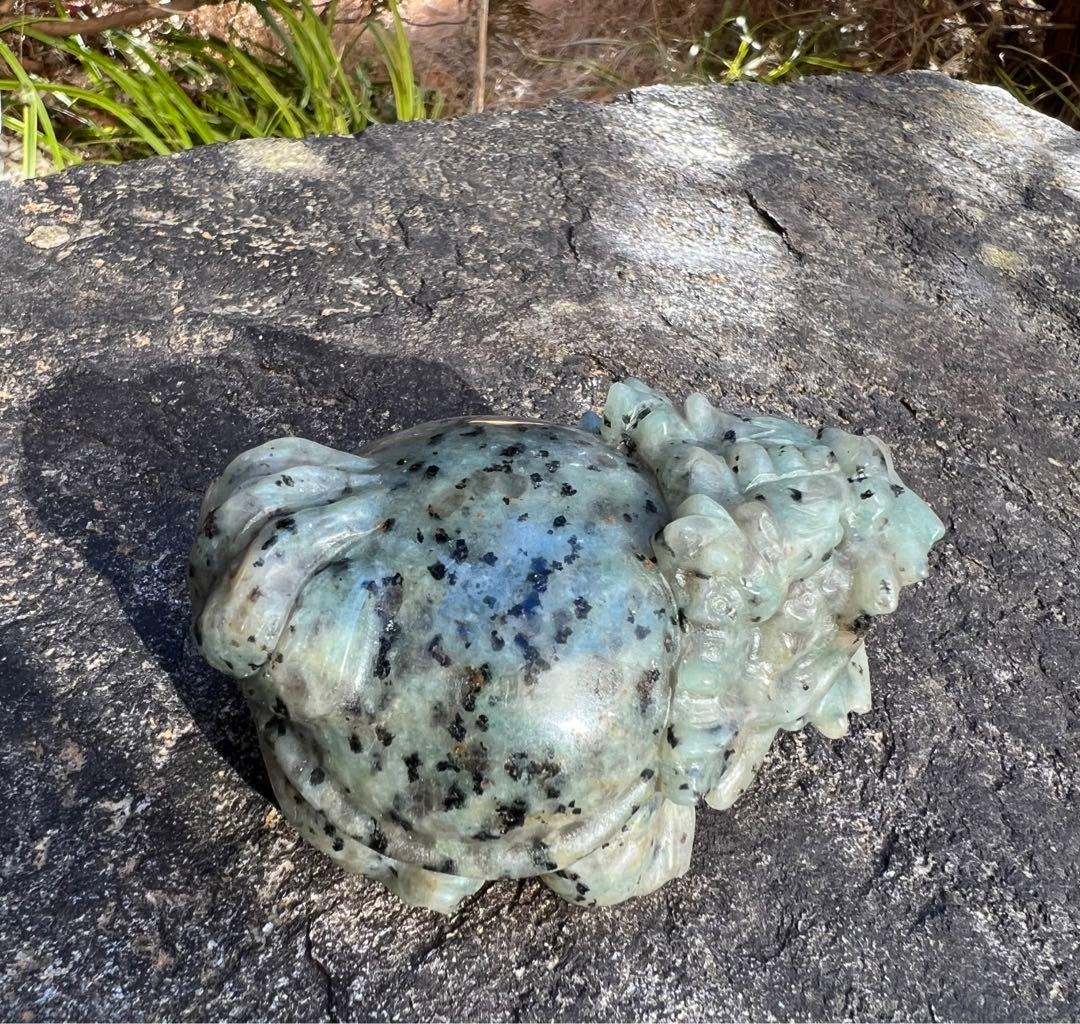 キウイストーン　龍亀　置き物