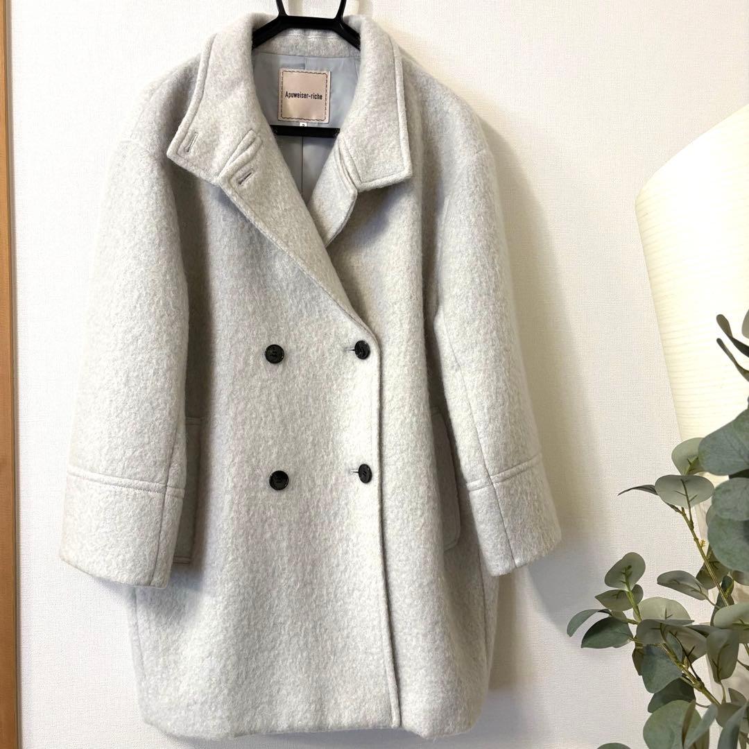 【美品】アプワイザーリッシェ　スタンドミドルコート　テントコート