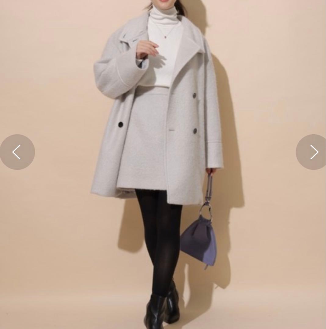 【美品】アプワイザーリッシェ　スタンドミドルコート　テントコート