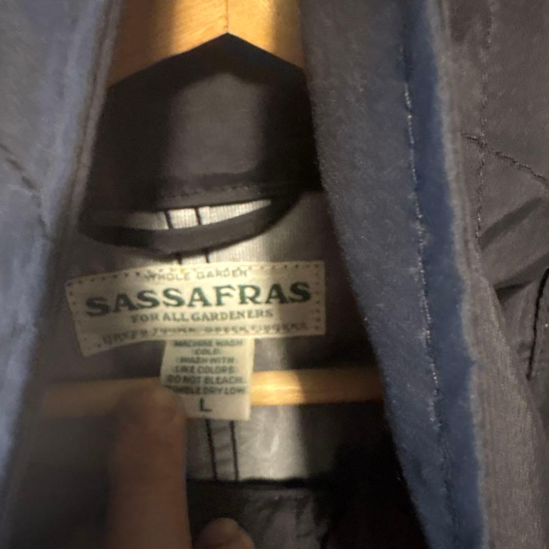 SASSAFRAS Digs Crew Coatブラック モッズコート Lサイズ