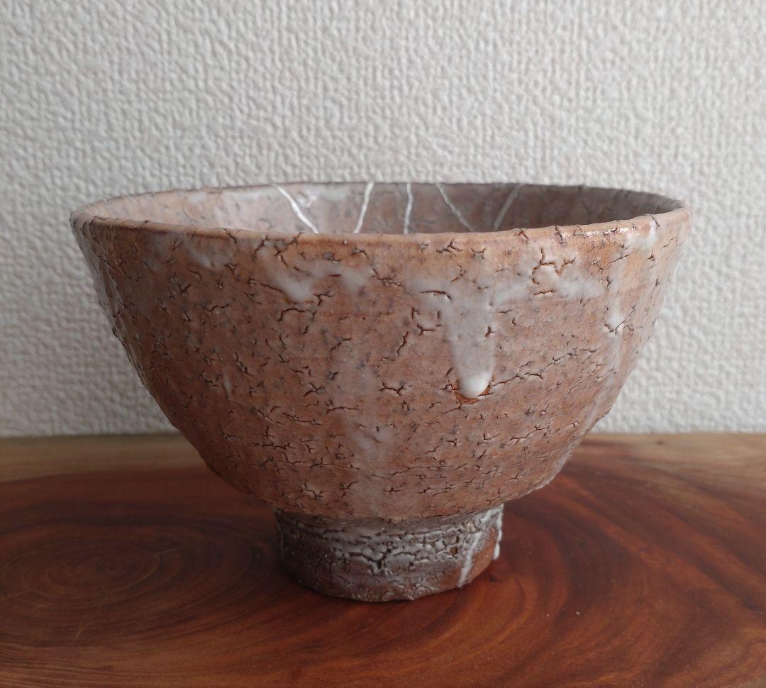 【最上位】萩焼の名工　波多野善蔵　指月窯　未使用　銀継　井戸茶碗