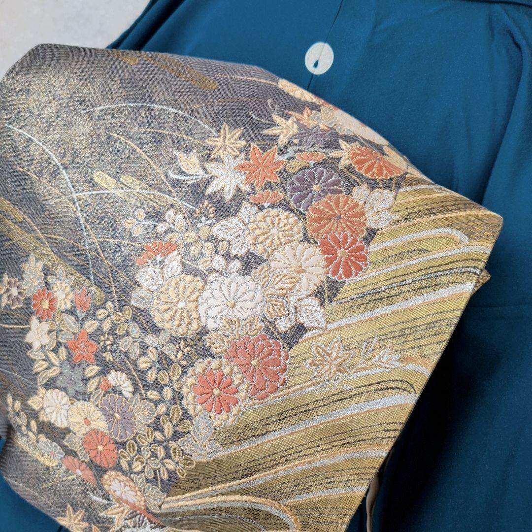 色無地　着物　フルセット　正絹　O4