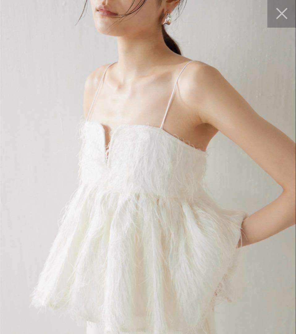 ウィムガゼット♡フェザーキャミブラウス新品