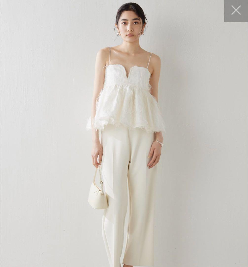 ウィムガゼット♡フェザーキャミブラウス新品