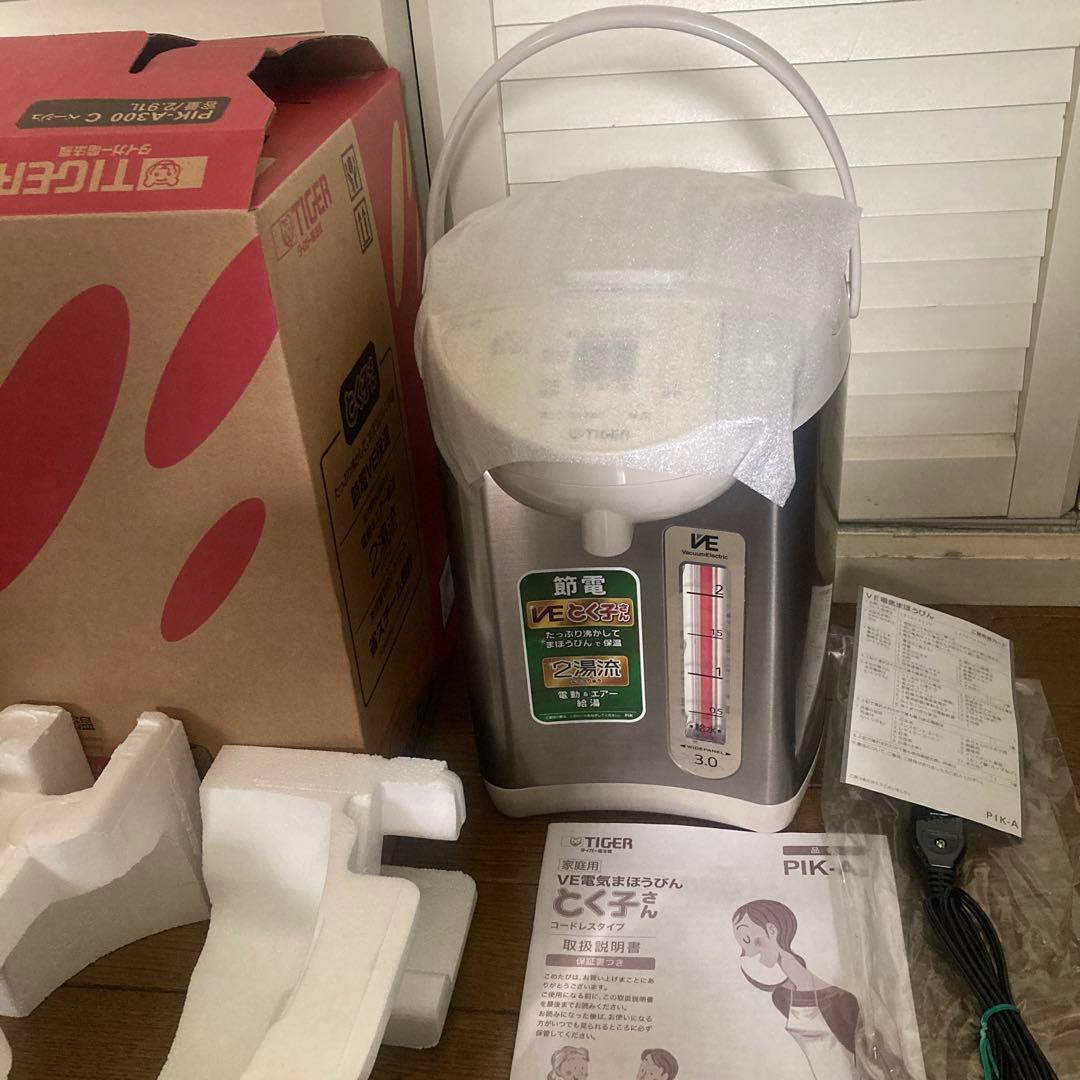 タイガー VE電気魔法瓶保温 とく子さん PIK-A300-C ベージュ3L