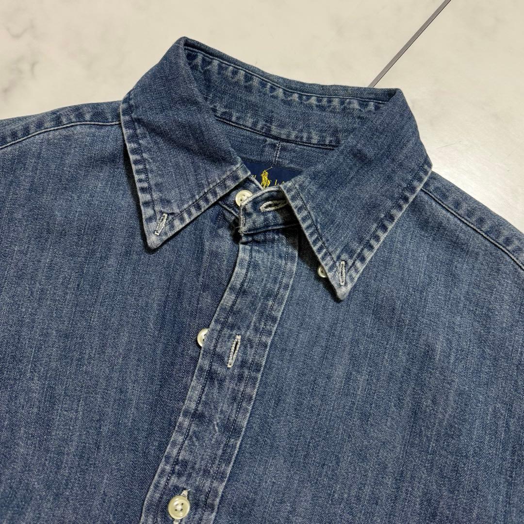 人気❣️定番　ラルフローレン　デニムシャツ　ダンガリーシャツ ポニー刺繍