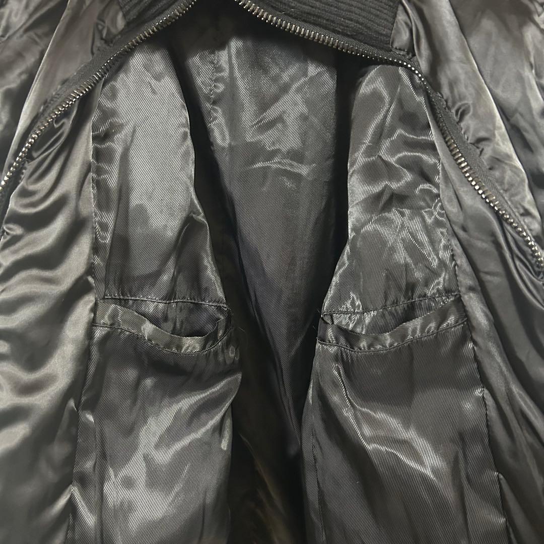 高級　エイケイエム　【M】　レイヤードダウンジャケット　ダブルチャック　ポケット