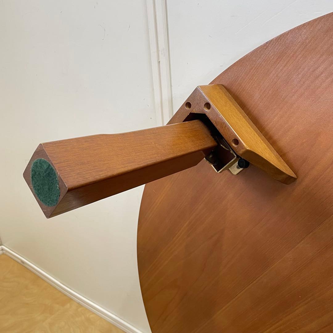 丸テーブル 幅90センチ 折りたたみ 丸ちゃぶ台 折り畳み 座卓 木製 レトロ