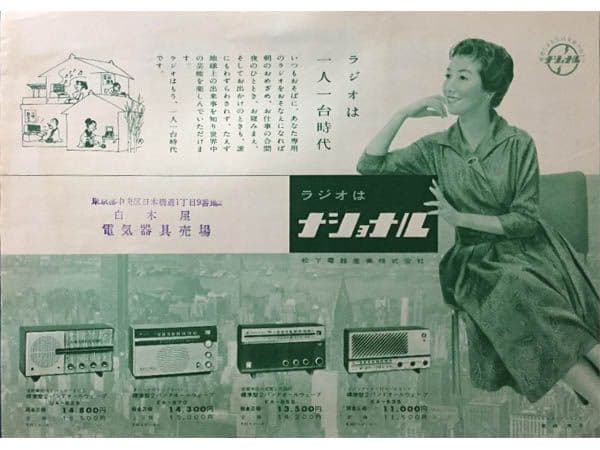 レトロ真空管ラジオアイ付　家族団らん　Bluetooth　美品