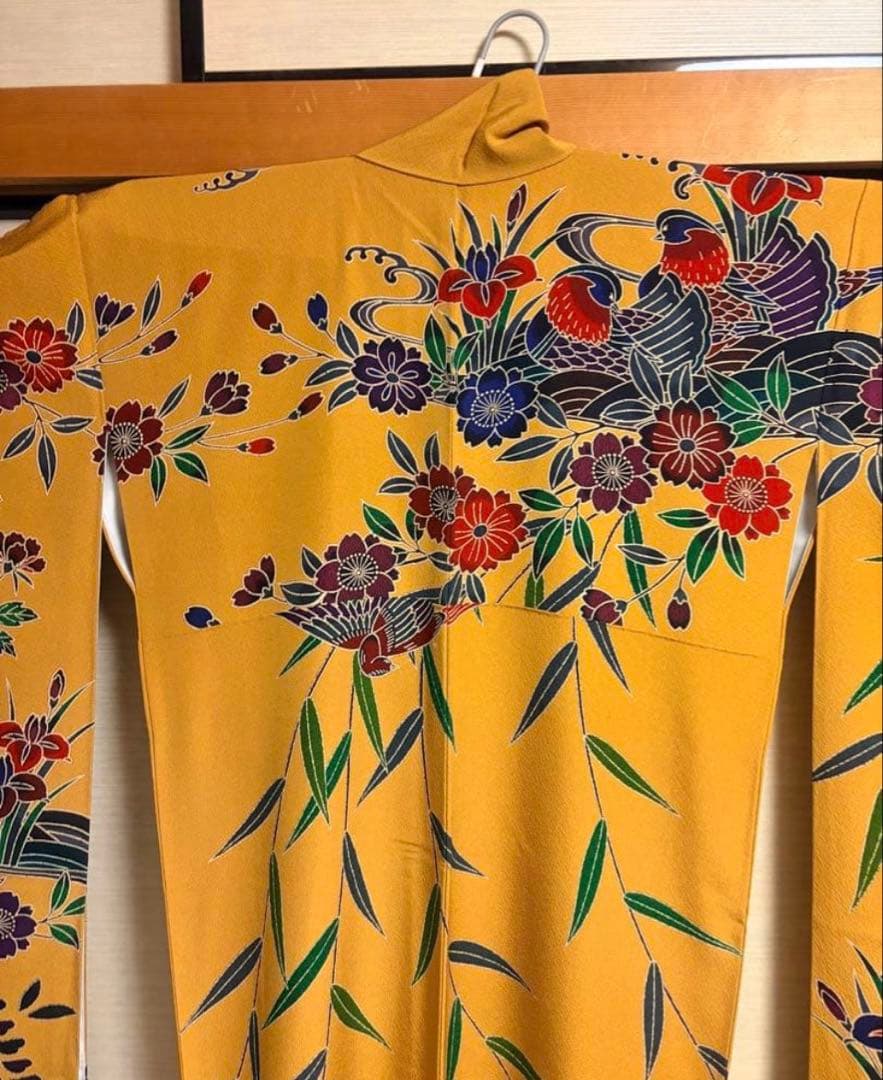 Ｋ*ａ様 【新品未使用品】紅型 振袖 長襦袢＋袋帯(使用品)セット