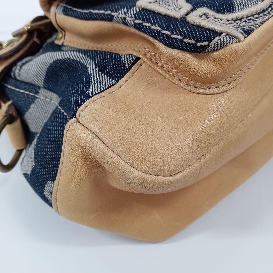 COACH コーチ　レガシー ターンロック デニム ワンショルダーバッグ