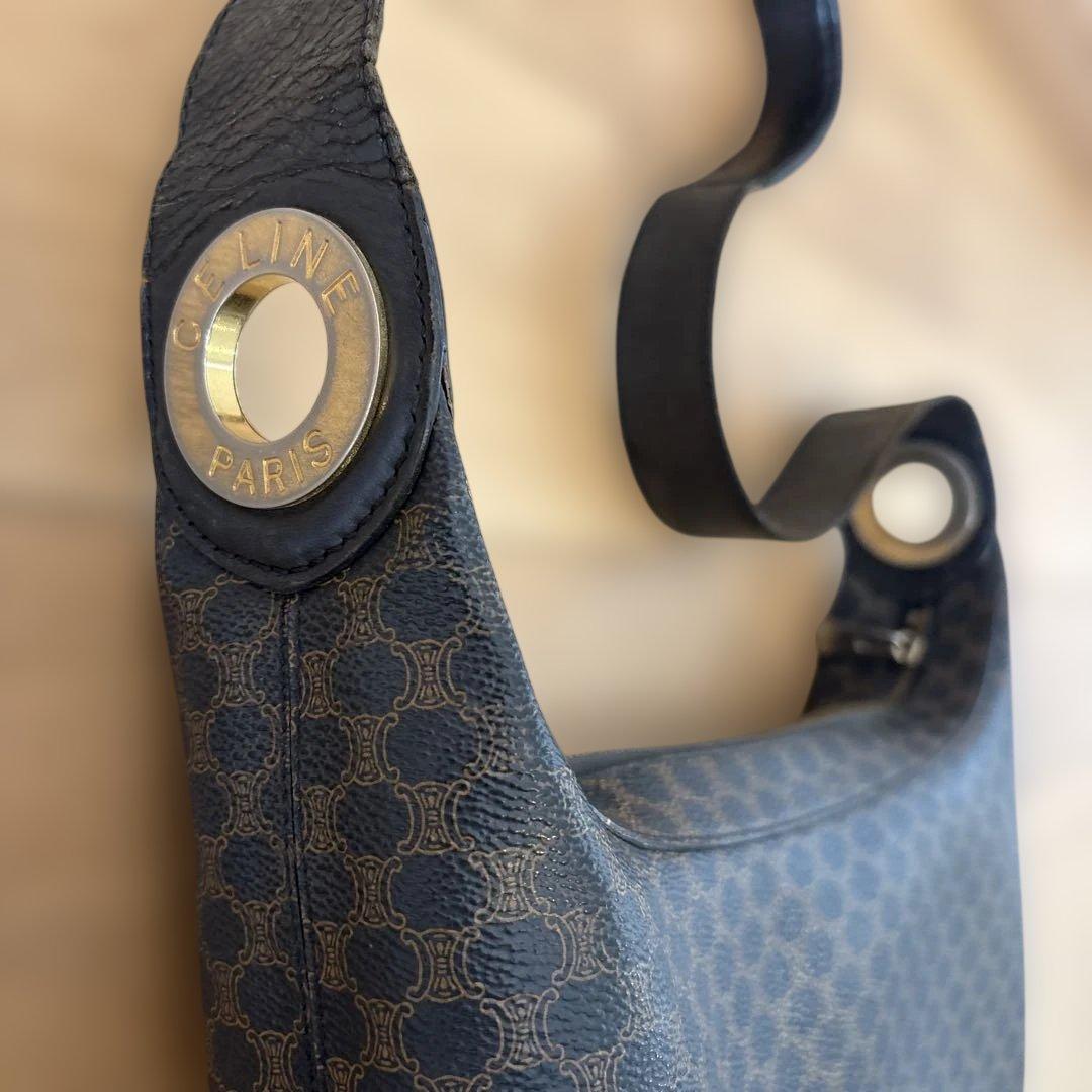 CELINE ダークブラウン ショルダーバッグ